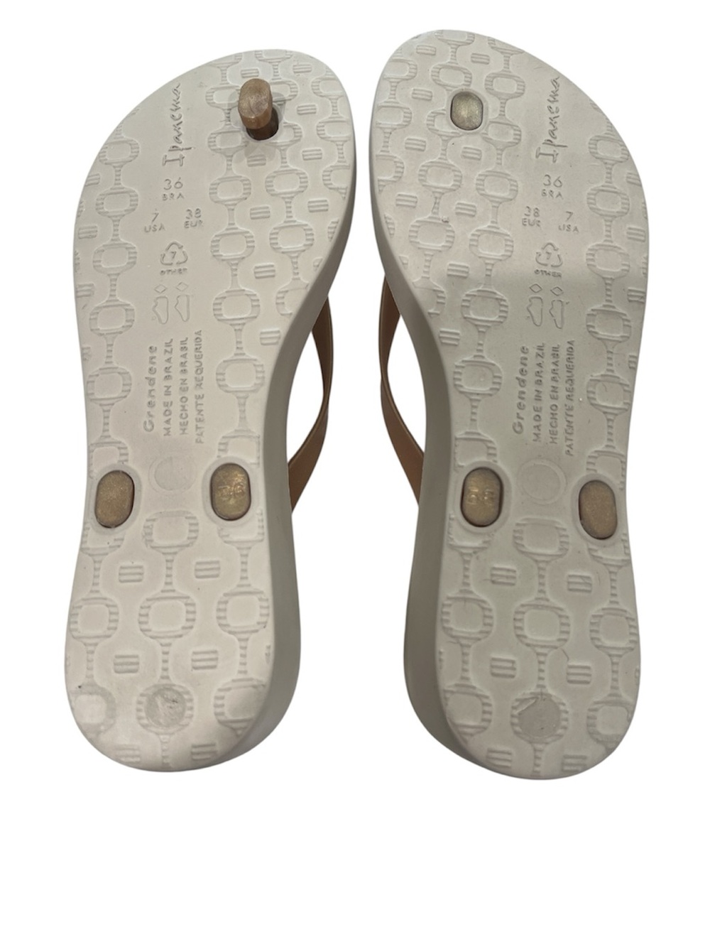 NWOB Ipanema Women’s Rose Gold Strap Flip Flop Sandals - Picture 3 of 3